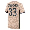 Maillot de Supporter Paris Saint-Germain Zaire-Emery 33 Quatrième Jordan 2023-24 Pour Homme